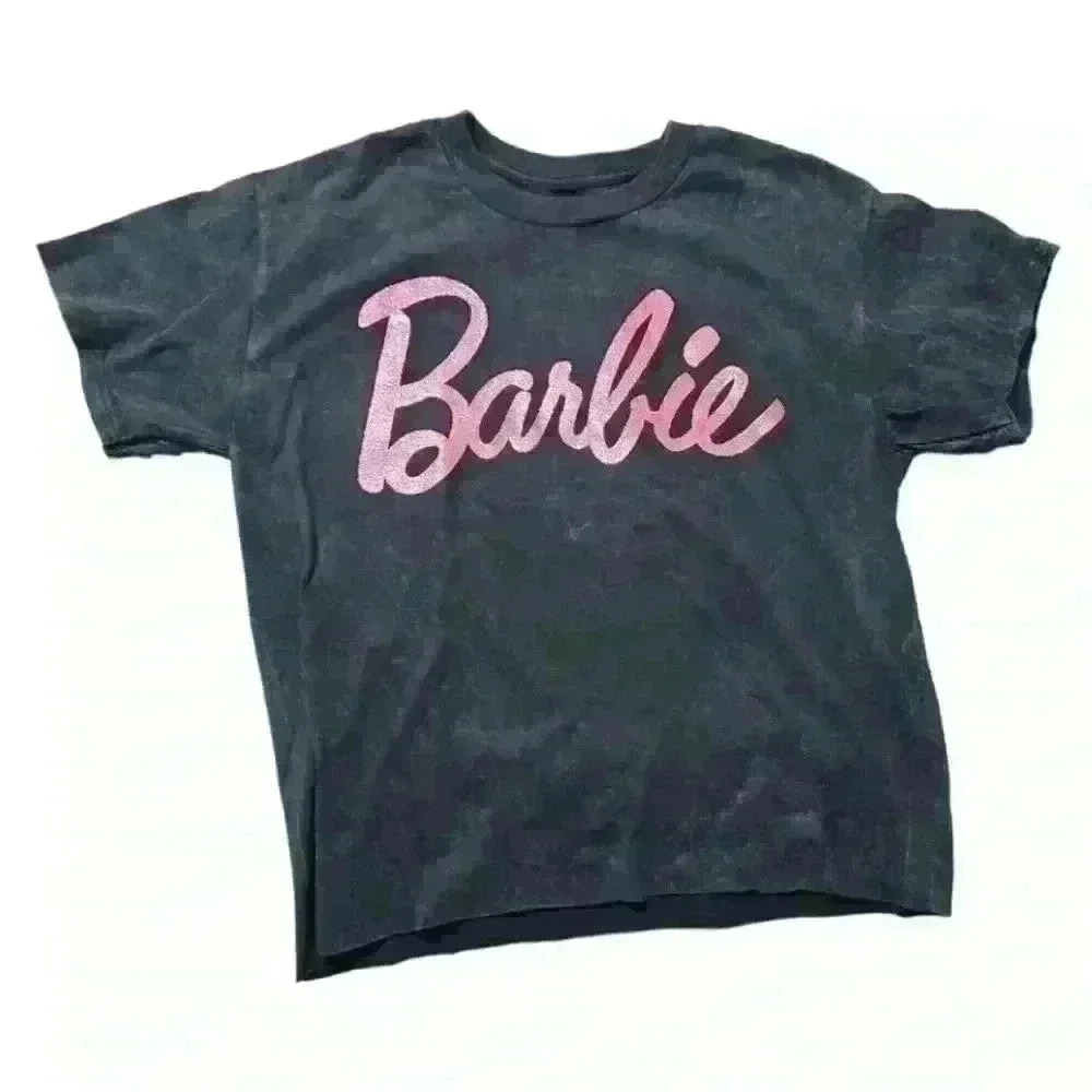 NWOT BARBIE TEE BLUE/BLACK ACID WASH NWOT - Picture 2 of 3